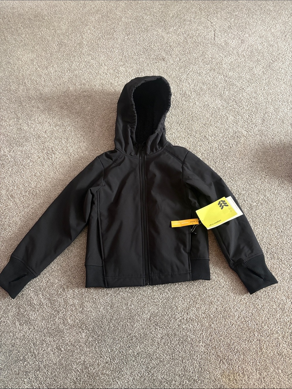 All In Motion Black Soft-shell fleece Jacket